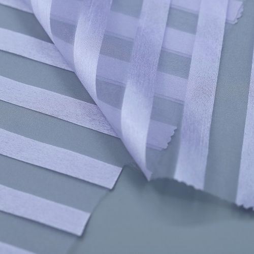 Regular Striped Organza Fabric